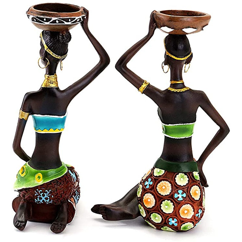 Escultura Africana para Velas